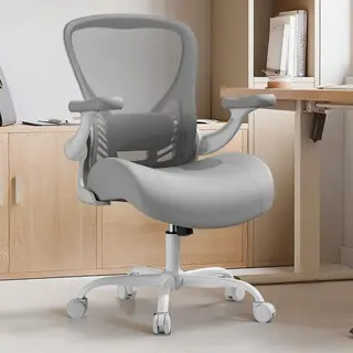 Office Chair Ergonomic Desk Chair with Flip-up Armrest Swivel Desk Chair 350lbs