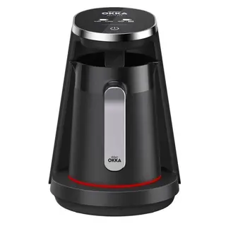 Okka Minio Turkish Coffee Machine Till 4 Cups - Black*Chrome - Ok0050/ 05 0299