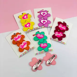 كارت 2 تيك تاك ورده أشكال Barbie سيليكون ألوان