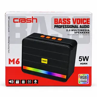 Crash M6 RGB Bluetooth Speaker 5W