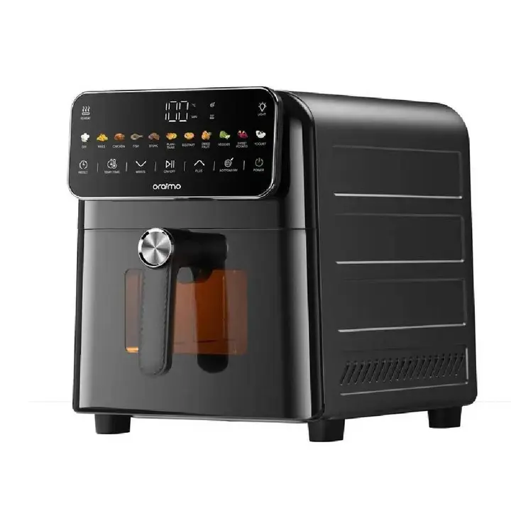 Oraimo Air Fryer IntelliFry 1600 Watt - 9 Liter - Dual- Side Heating at 230°C - Graphite Black - OAF-502A