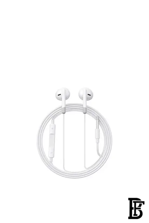 JR-EW01 3.5Mm Wired Series Half In-Ear Earphones White