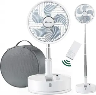 Marchpower Portable Standing Fan with Remote, 2-in-1 Oscillating Fan