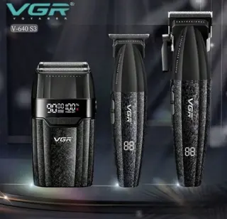 VGR Professional Barber Cordless Hair Clippers Men Set Beard Hair Trimmer Kit