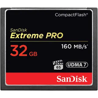 SanDisk 32GB 160MB/s Extreme Pro CompactFlash Memory Card