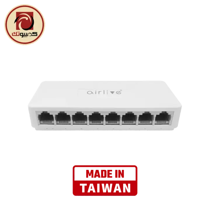 AirLive Live-8E 8-Port Fast Ethernet Unmanaged Switch, Plug & Play