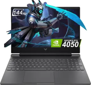 HP Victus 15 15-fa2082wm Gaming Laptop, Intel Core i5-13420H 13th Gen, 16GB RAM, 512GB SSD, RTX 4050 6GB, 15.6″ FHD 144Hz IPS, Windows 11 Home