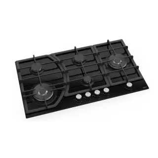 Teva built-in gas hob, 90 cm, black glass BF185WMN