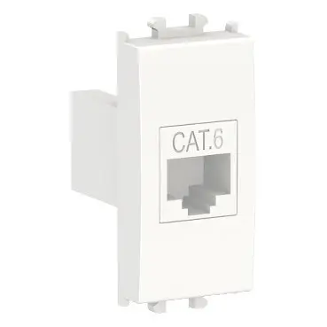 LMR6233001 | Easy Styl, مقبس بيانات واحد Cat 6, أبيض