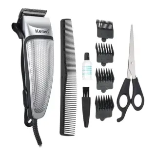 km-4639 Electric Hair Trimmer - Black/Silver