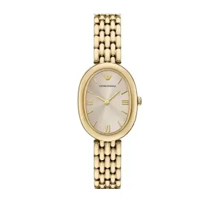 ساعة Emporio Armani Sinfonia AR11707 حريمي ذهبي بمينا رمادية, 34 مم