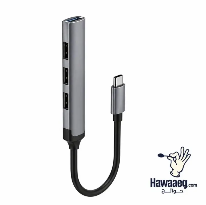 محول 4 في 1 بمنفذ USB-C متوافق مع جميع انظمة التشغيل LDNIO DS-34U
