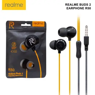 HEADPHONE REALME BUDS2 R50 BLACK, سماعات رأس ريالمي بودز 2 50 R أسود
