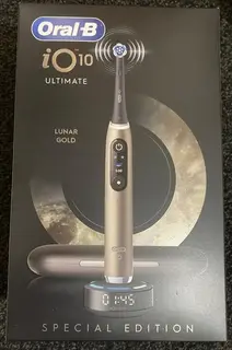 Oral-B iO Series 10 Electric Toothbrush Lunar Gold Rechargeable Smart Clean
