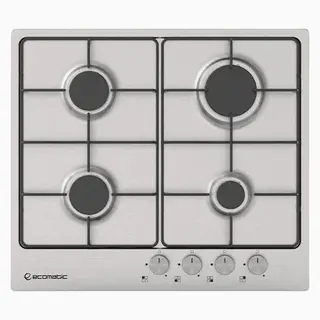 Ecomatic Built-in Gas Hob 60 Cm - 4 Burners - Stainless Steel- S603B