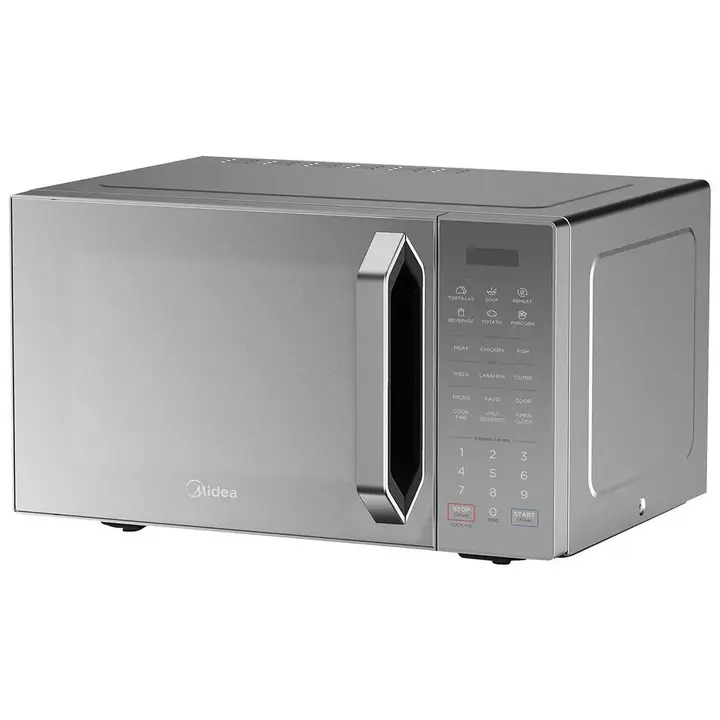 Midea Microwave 32 Liter - 1000 Watt Digital - Silver with Mirror Door - EM0P042MX-S