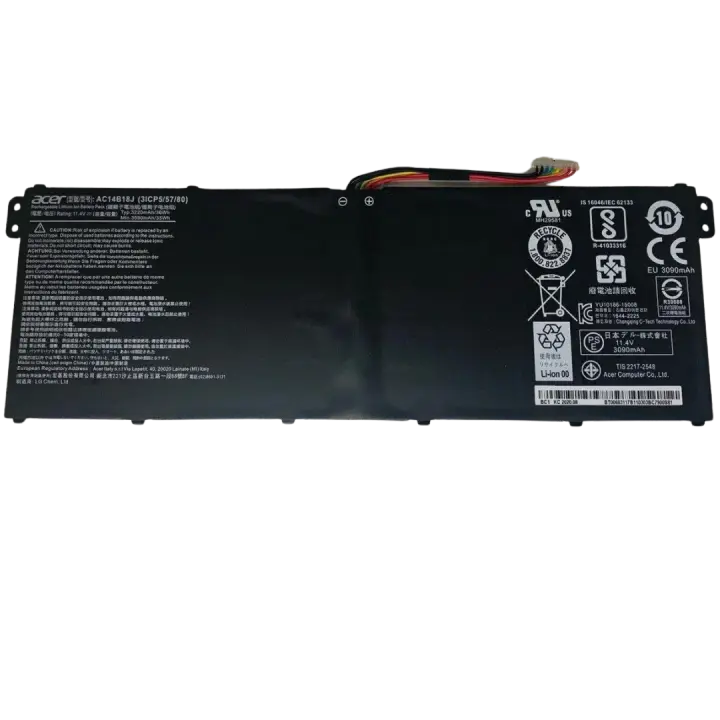 بطارية Acer AC14B18J أصلية 36Wh لأجهزة Aspire ES1 / Aspire 3 / Chromebook
