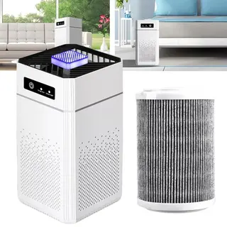 Luftreiniger 3-in-1 HEPA Filter,Air Purifier für Schlafzimmer,Aktivkohlefilter