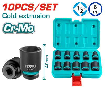 طقم لقم نص بوصة تصادمي قصير 10قطع, THISTD12101