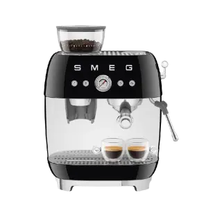 Smeg Espresso Coffee Machine With Grinder 1650W, Black