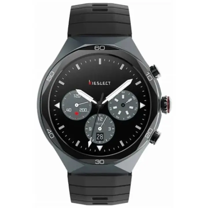 Kieslect Elite2 Ai Smart Watch for Men, LTPO 2.0 AMOLED Display, 1.46 Inch - Black