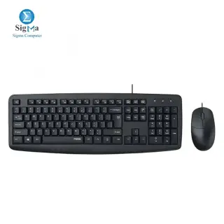 Rapoo NX1600 Wired Combo Mouse-Keyboard AR\EN