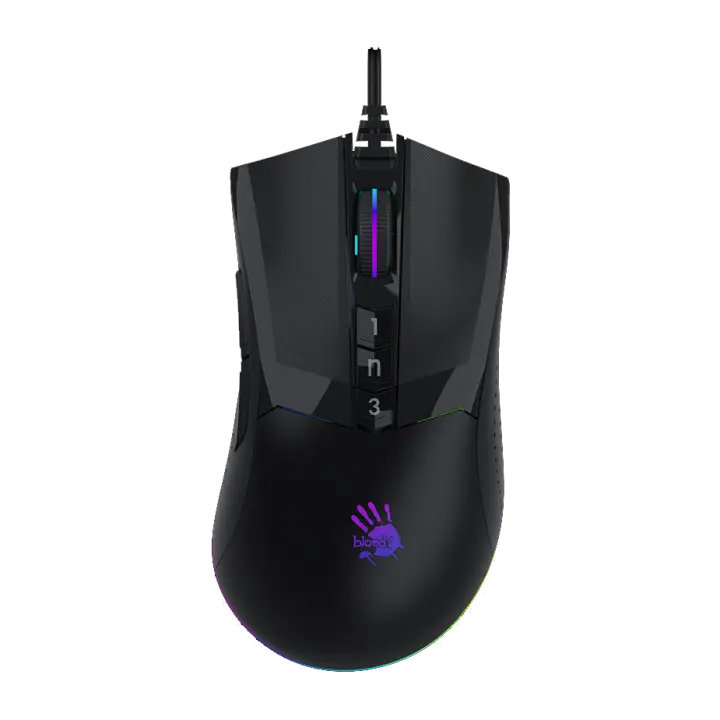 Bloody W90 PRO RGB Gaming Mouse, 16,000 DPI, 2,000 Hz Report Rate