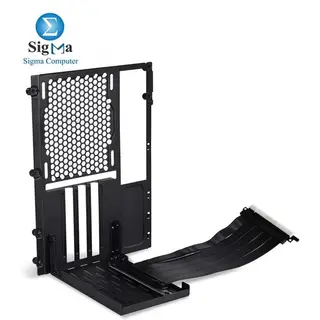 Lian Li O11D MINI / O11 AIR MINI Vertical Bracket Kit, Vertical GPU mount with 200mm PCIe Gen3/Gen4 riser cable, 3 expansion slots, 1mm SPCC, 180x191.5x272.5mm