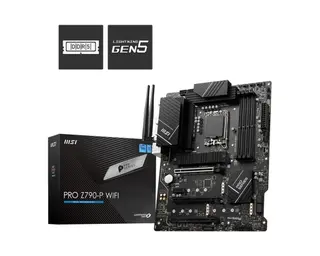 MSI PRO Z790-P WIFI DDR5 Gaming Motherboard (Supports 12th/13th/14th Gen Intel Processors, LGA 1700, DDR5, PCIe 5.0, M.2, 2.5Gbps LAN, USB 3.2 Gen2, Wi-Fi 6E, ATX)