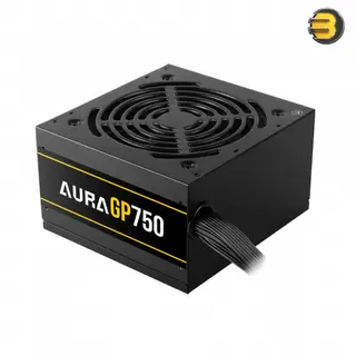 GAMDIAS AURA GP750, 750W power supply, ATX12V v2.4 compatible PSU, 120mm hydraulic bearing fan, reliable gaming PSU, 24-pin main connector, efficient power supply, gaming rig PSU, durable power unit, silent cooling PSU