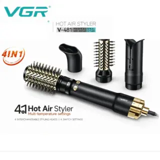 فرشاه تصفيف الشعر الاحترافي VGR V-481 بالهواء الساخن 4 في 1