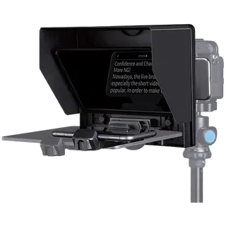 FeelWorld TP10 Portable Folding Teleprompter for Smartphone/Tablet/DSLR (10″)