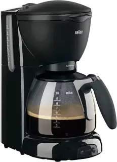 ماكينة قهوة براون أروما بيور بلس، 1100 وات، أسود، KF560