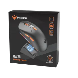 Meetion GW38 Wireless Tri-Mode Mouse with Magnetic Charging Dock