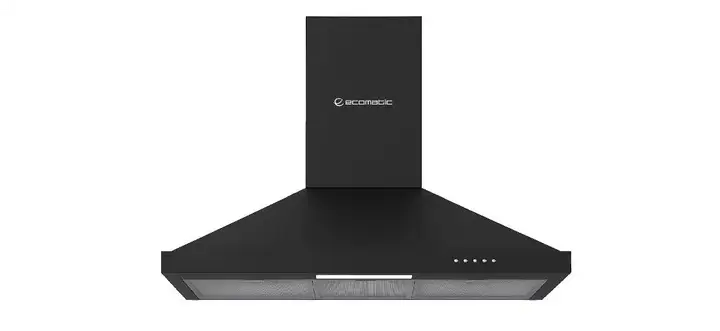 Ecomatic Pyramid Hood, 850m³/h, 90 cm, Black - H9308BKB