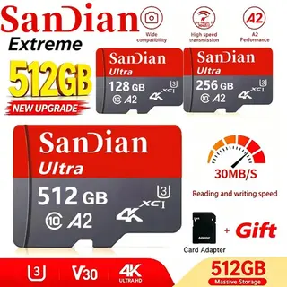 SanDisk Ultra 512GB Micro SD Card Class 10 SDXC Memory Card with Adapter