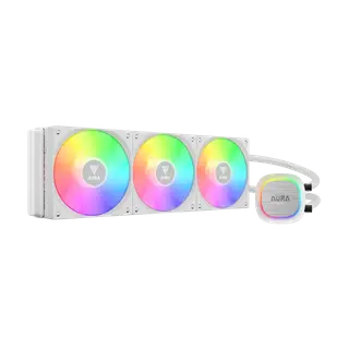 GAMDIAS AURA GL360 V2 White AGRB Liquid Cooler