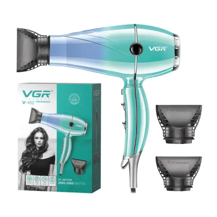 مجفف شعر VGR V-452 للجنسين، أخضر