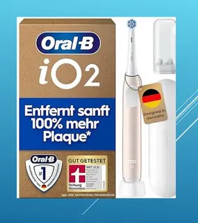 Oral-B iO Series 2 Electric Toothbrush, 1Toothbrush Head,Designed By Braun, Pink