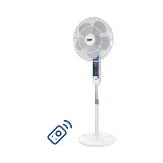 ATA Safi Stand Fan 18 Inch With Remote Control - 3 Speeds - 1200 RPM - White - C61RP5