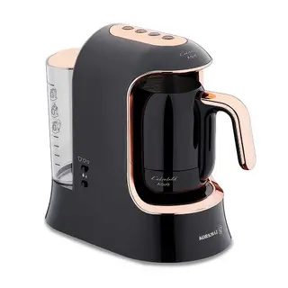 Korkmaz Aqua Kahvekolik Coffee Machine Deluxe Black/Rosegold