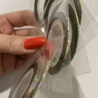 Decore Ribbon Gold Holographic