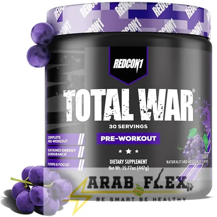Redcon1 Total War, بري ووركاوت طاقة وضخ (447g / 30 Servings)