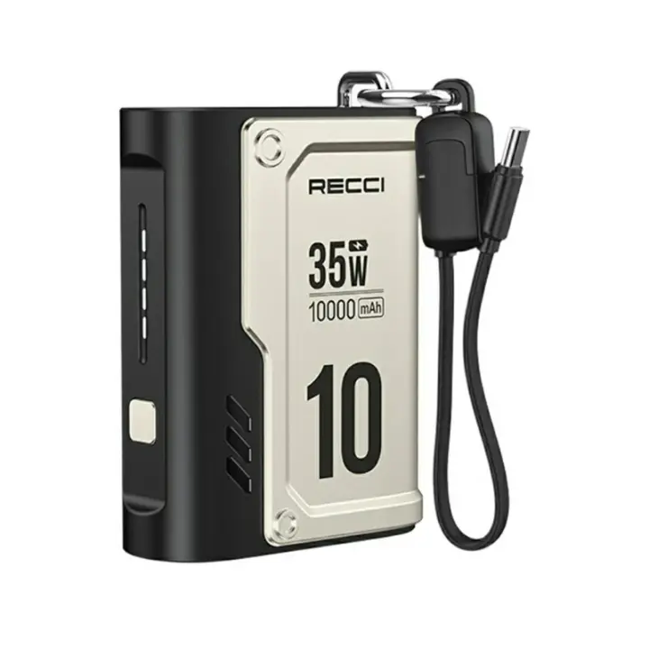 RECCI POWER BANK 10000mAh PD 35W (RPB-P57), BLACK
