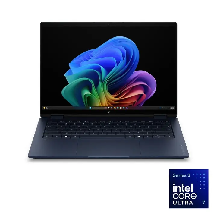 HP OmniBook X 14-kb0000ne Laptop - Intel® Core™ Ultra 7-355 - 16GB - 1TB SSD - Intel® Graphics - 14" 2K OLED Touch - Win11 - Atmospheric Blue