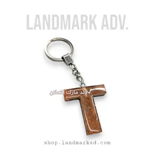 Resine Keychain Handmade Letter T