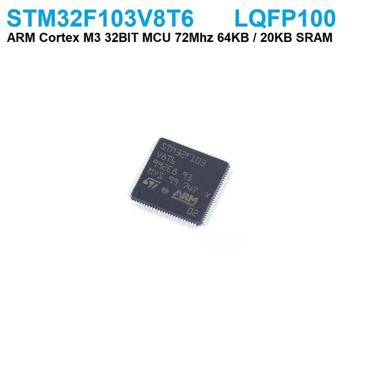 STM32F103V8T6 64K flash 20K SRAM ARM Cortex-M3 Microcontroller LQFP-100