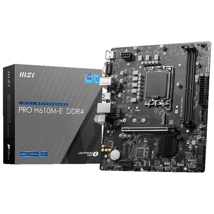 مازر بورد ام اس اى Pro H610M-E DDR4 سوكيت معالج LGA 1700