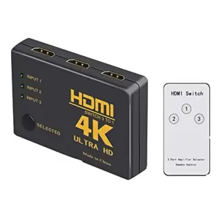 Hdmi switch 3 port 4k 2k switcher splitter box ultra hd for dvd hdtv xbox