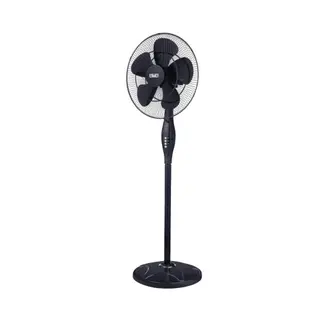 ATA Stand Fan Wendy 18 Inch With Remote Control - 5 Blades - 3 Speeds - Black - C80R